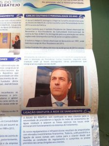  “Se não estivesse lá escrito “Águas do Ribatejo” pensaríamos que estávamos perante um folheto do PCP local”, queixam-se socialistas de Benavente...